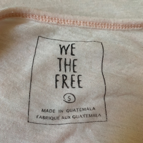 We the free | | pink double lined top | oversized - Picture 8 of 8